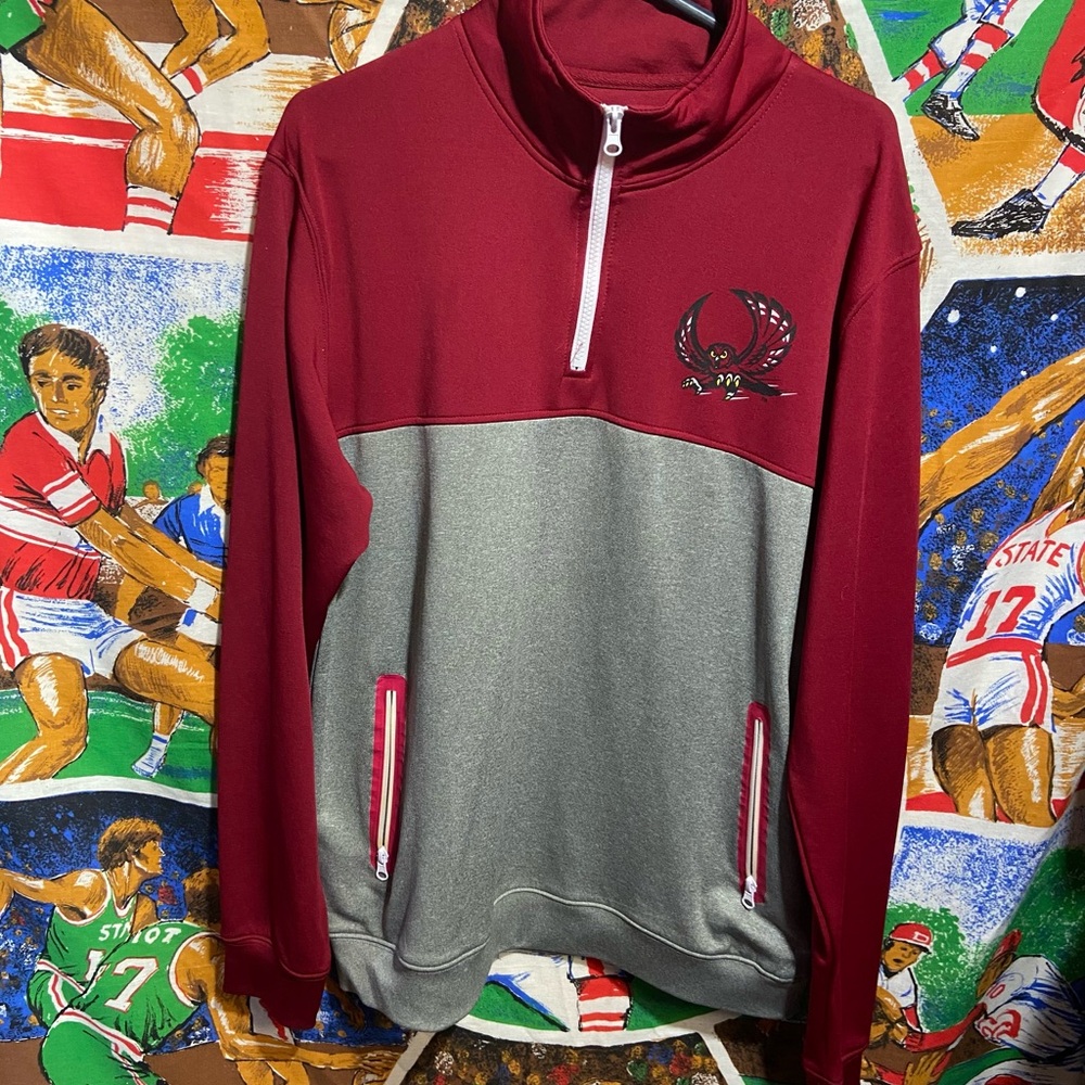 Vintage Temple University Quarter Zip Pullover Jacket